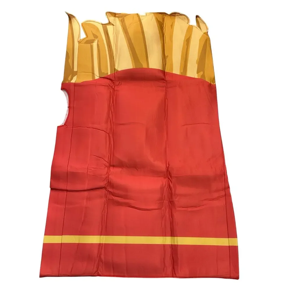 American French Fries HautLook Halloween Costume OS Adult Red New - Picture 5 of 6